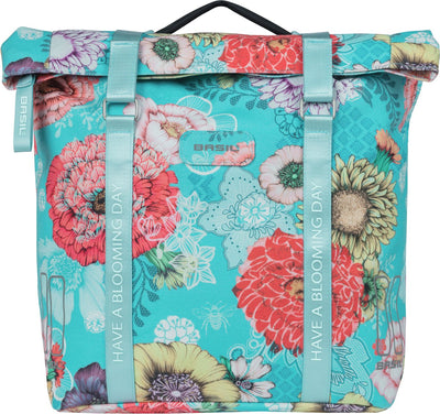 Basilikum Bloom Field Doppelfahrradbeutel, wasserdicht, himmelblau, 35l