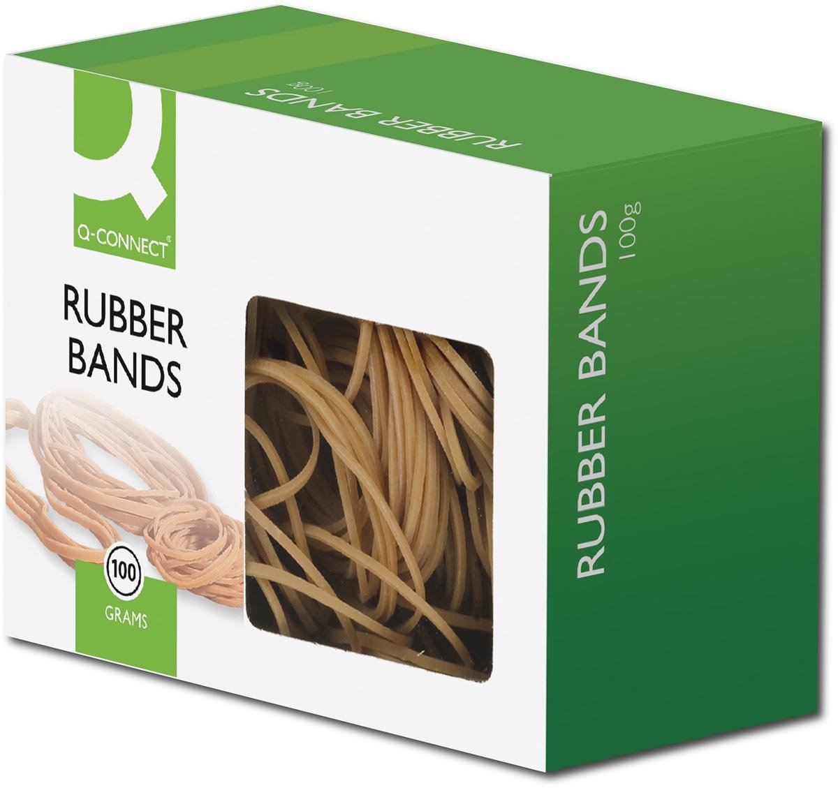 Q-connect 10 Stück größere Gummibänder 10 mm × 127 mm – Gummigummis
