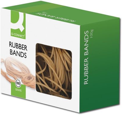 Q-connect 10 Stück größere Gummibänder 10 mm × 127 mm – Gummigummis