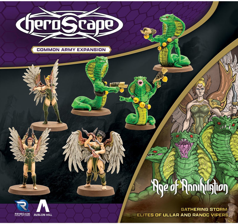Renegade Game Studios Heroscape Age of Anhilation Elites and Vipers – Brettspiel-Erweiterung – Englisch