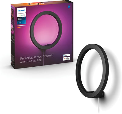 Philips Hue Sana Wandleuchte – weißes und farbiges Licht – Schwarz