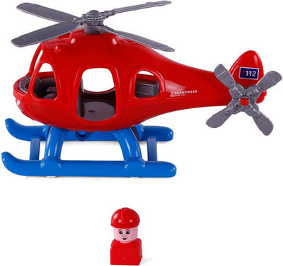Cavallino Toys Cavallino Fire Brigade -Hubschrauber mit Spielfigur, 29,5 cm