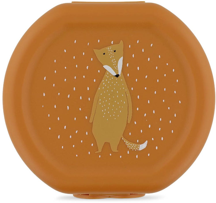Trixie Set aus zwei Snackboxen mit Clip – Mr. Fox – leicht zu öffnen – BPA-frei – für die Schule und unterwegs