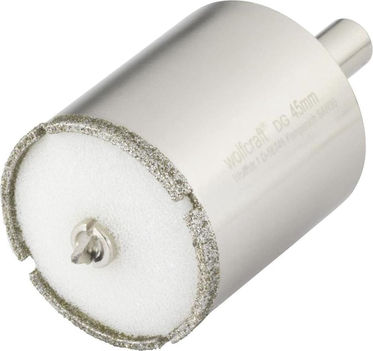 Wolfcraft - Fliesenbohrer 45mm - Diamantbohrer mit Zentrierbohrer - 5928000