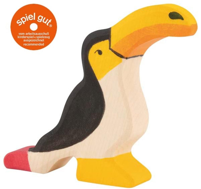 Holztiger-Tukan. 9 cm.
