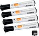 Nobo Glide Whiteboard-Marker mit runder Spitze – 10er-Pack – Schwarz