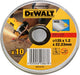 Dewalt 10x Trennscheiben Metall Edelstahl 125mm x 1mm - in Dose - dt42340tz