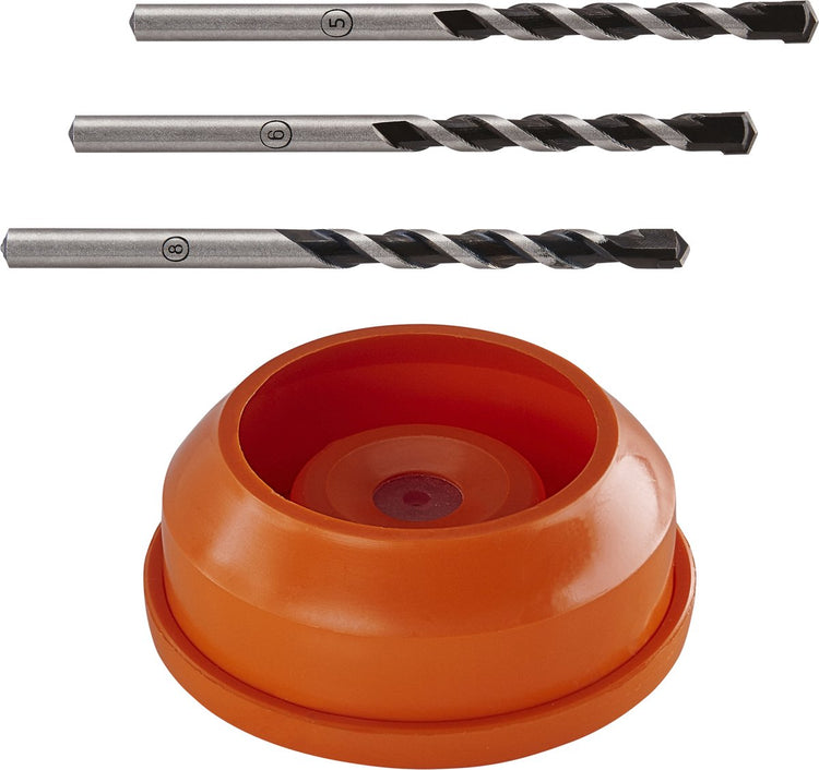 Wolfcraft - Betonbohrer-Set mit Staubabscheider - „Profi“ hartmetallbestückt, 4-teilig. - 8640000