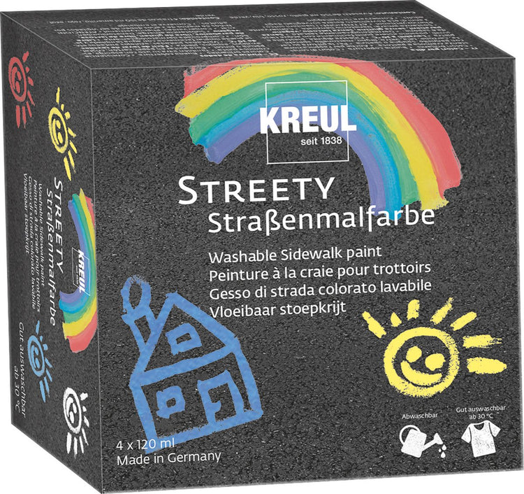 Creativ Company Kreul Streety Sidewalk Gehwegfarben-Set 4x120 ml