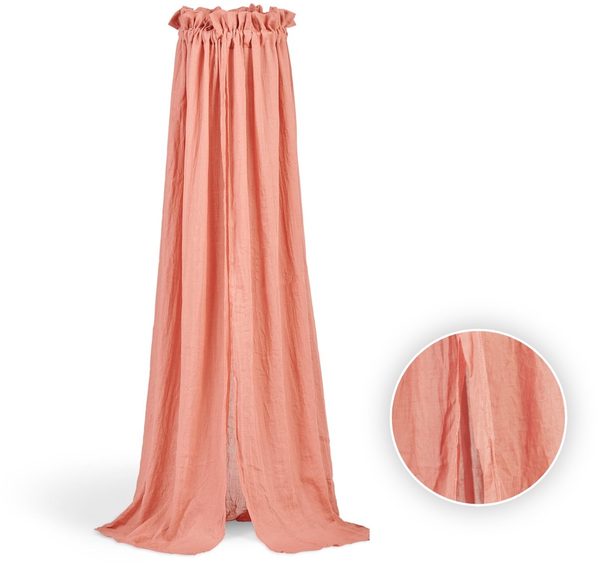 Jollein – Babyschleier Vintage (Palisander) – Baumwolle – Polyester – Babyschleier, Baldachin – 155 cm