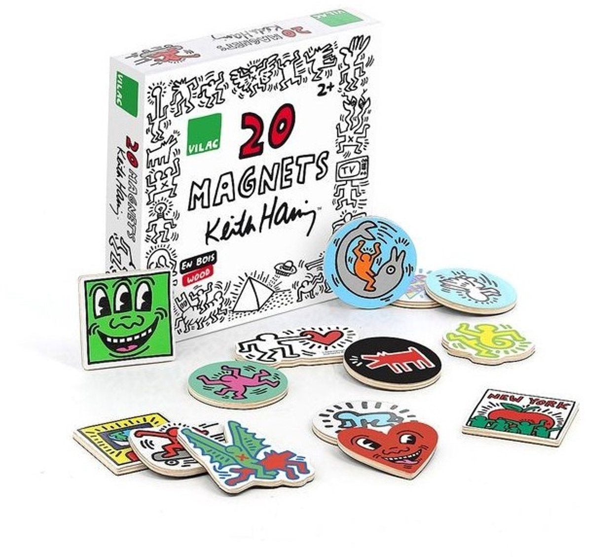 Vilac-Magnete (20 Stück) von Keith Haring