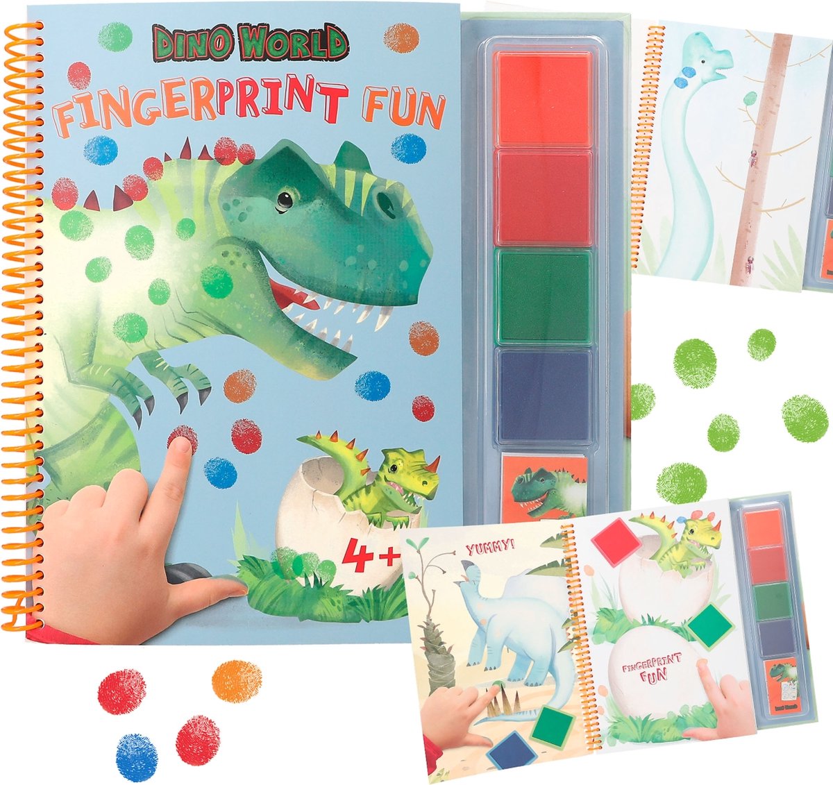 Depesche – Dino-Welt-Fingerabdruck-Spaß – Malbuch