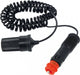Carpoint-Verlängerungskabel 12 24 V – 2,5 Meter – 5 A – Zigarettenanzünder ISO 4165 – mit Sicherung – flexibles Spiralkabel