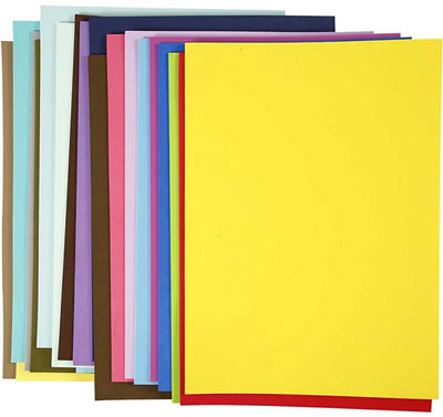 Creativ Company Foam Sheets, A3, VEL 297x420 mm, ca. 2 mm, 20 Div -Blätter 1 Box