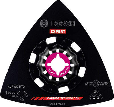 Bosch 2608900045 Expert Starlock Hartmetall-Schleifplatte Multimaterial AVZ90RT2