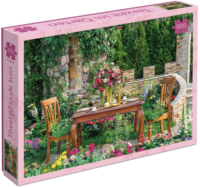 Tucker's Fun Factory Teezeit im Garten - Puzzle (1000 Teile) -