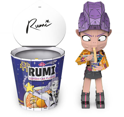 4D Build – Kpop Demon Hunters Rumi Bowl mit Ramyeon 3D-Puzzle – 138 Teile, abnehmbare Rumi-Figur und Präsentationsständer