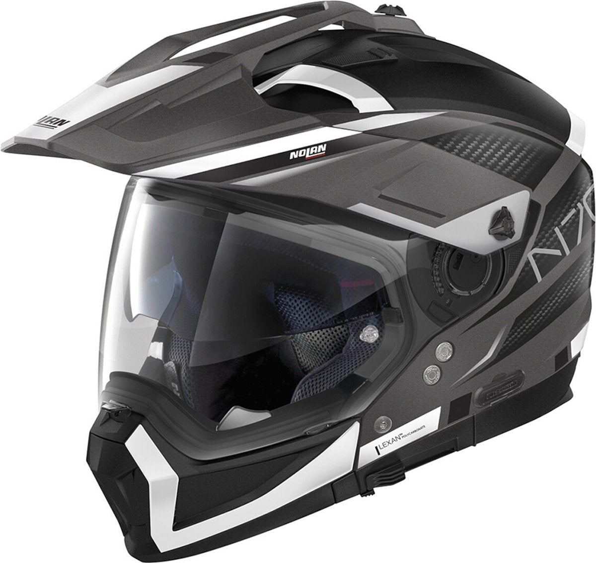 Nolan N70-2 x Erdbeben 46 Flat Lava Grey ECE 22.06 Multi-Helm – Größe S – Helm