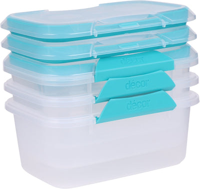Decor Décor Fresh Seal Clips Lebensmittelaufbewahrungsbox – 1 l – Set 3