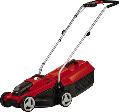 Einhell Akku-Rasenmäher GE-CM 18 32 Li Solo – Power X-Change – 18 V Li-Ion – Schnittbreite: 32 cm – empfohlene Rasenfläche: bis zu 180 m² – 25 l Fangsack – Schnitthöhe: 30–70 mm – exkl. Akku und Ladegerät