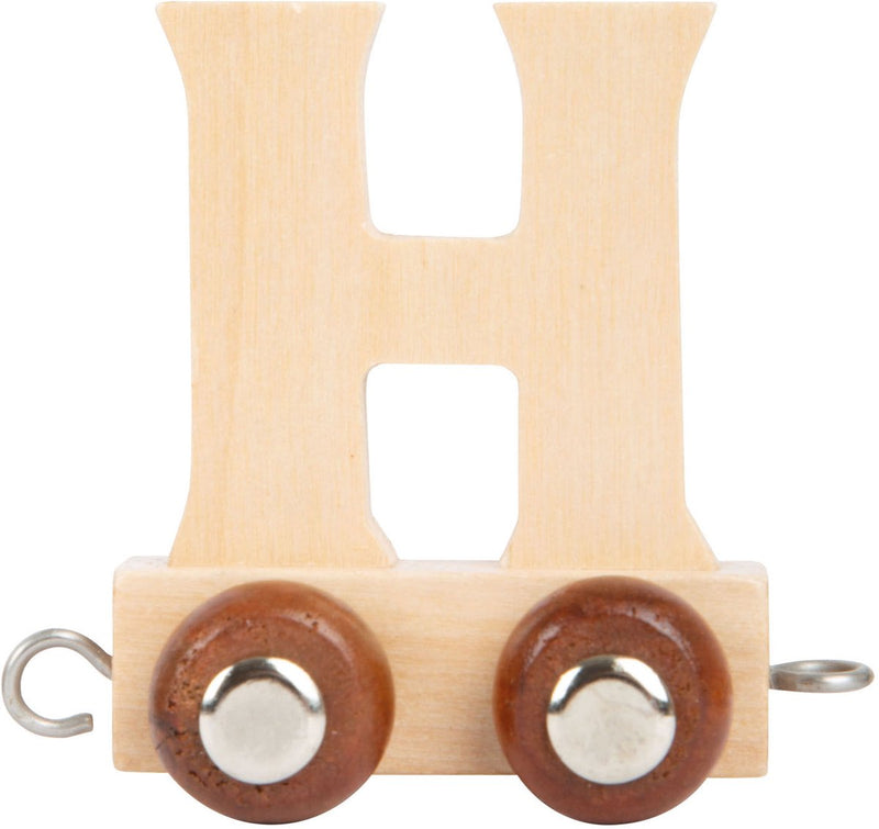 Kleiner Fuß - Holzschrift - H - 12 Stücke