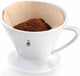 Gefu Sandro Kaffeefilterhalter Größe 2 – Handfilter aus Porzellan für langsamen Kaffee