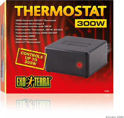 Exo Terra - Terrarienbeleuchtung - Reptilien - Thermostat an aus 300w - 20x17x5cm - 1Stk