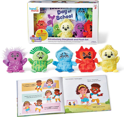 Lernressourcen Gefühlsbuch-Set mit Kuscheltier – Lernspielzeug. - 3+