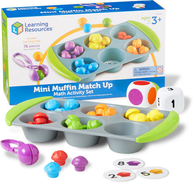 Lernressourcen: Mini-Muffin-Match-Up-Mathe-Aktivitätsset – 1+