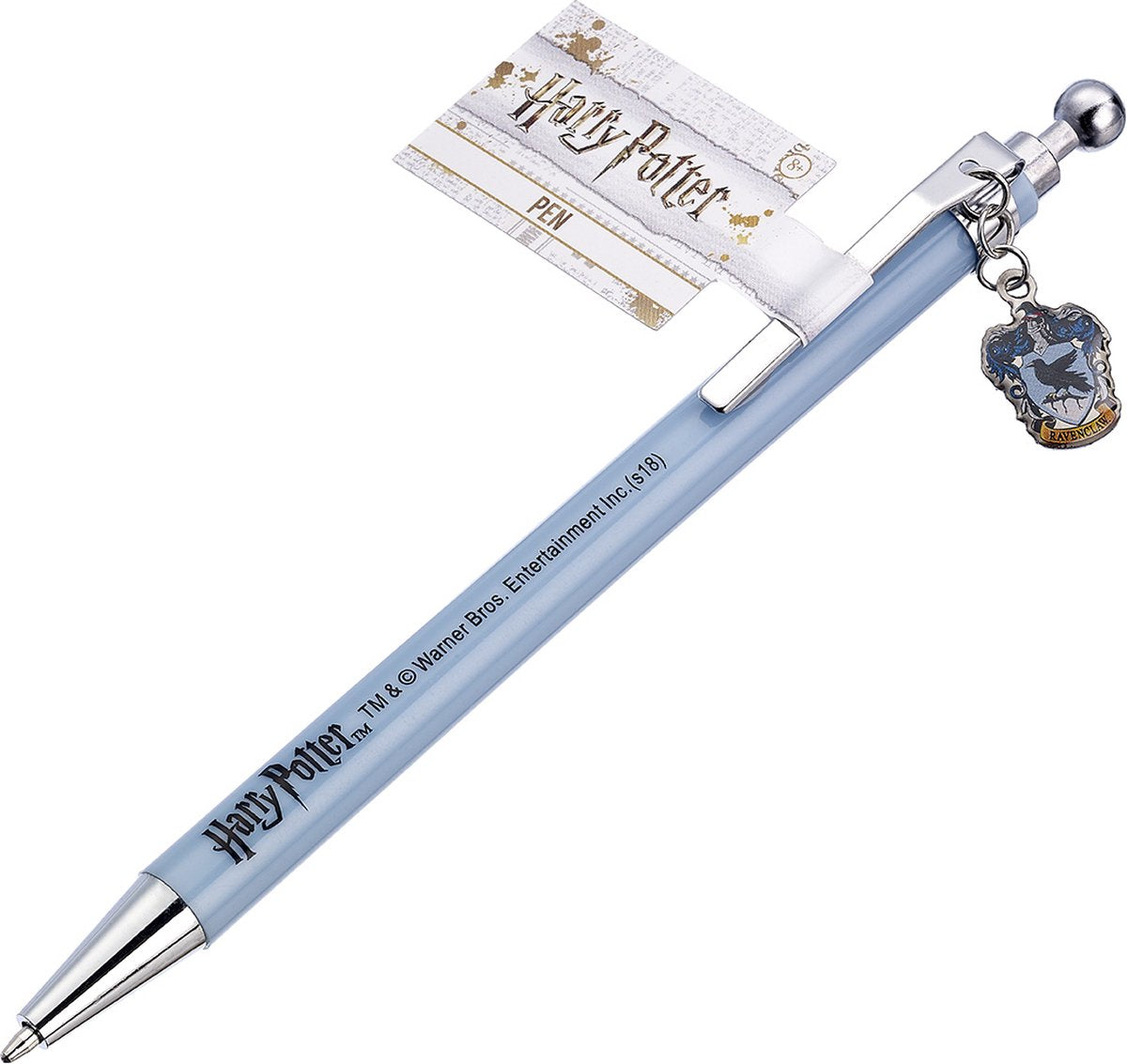 The Carat Shop – Harry Potter – Stift mit Ravenclaw-Anhänger – Silber und Blau