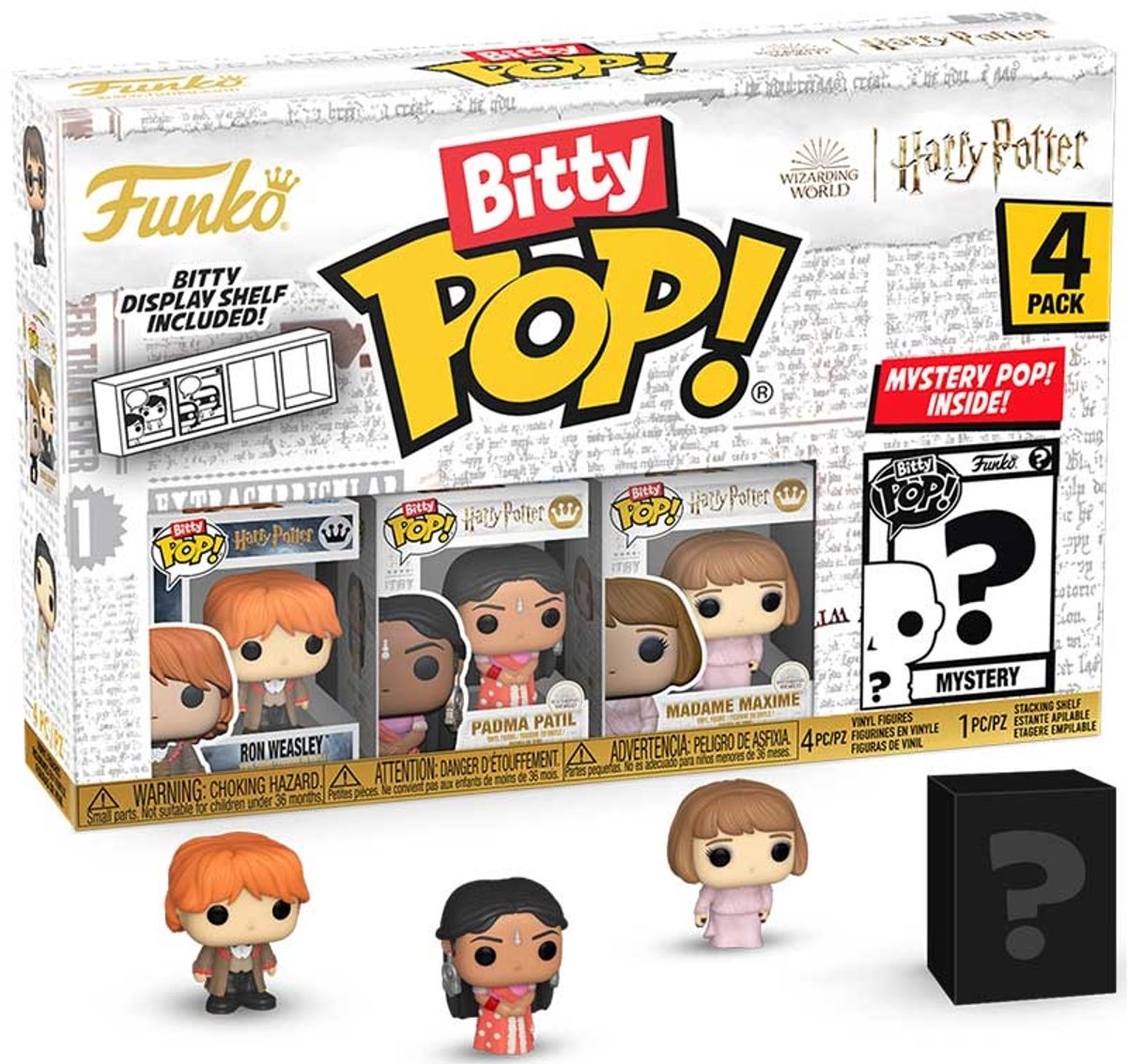 Funko Harry Potter und der Feuerkelch Bitty Pop! Vinylfigur 4er-Pack rund 2,5 cm Minifigur - 2 cm