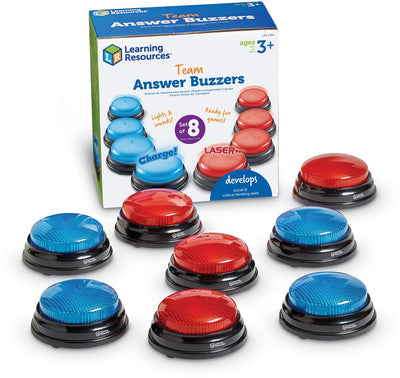 Lernressourcen beantworten Buzzer-Teams! (Satz à 2x 4 Stück)
