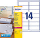 Avery l7163-40 Adressetiketten