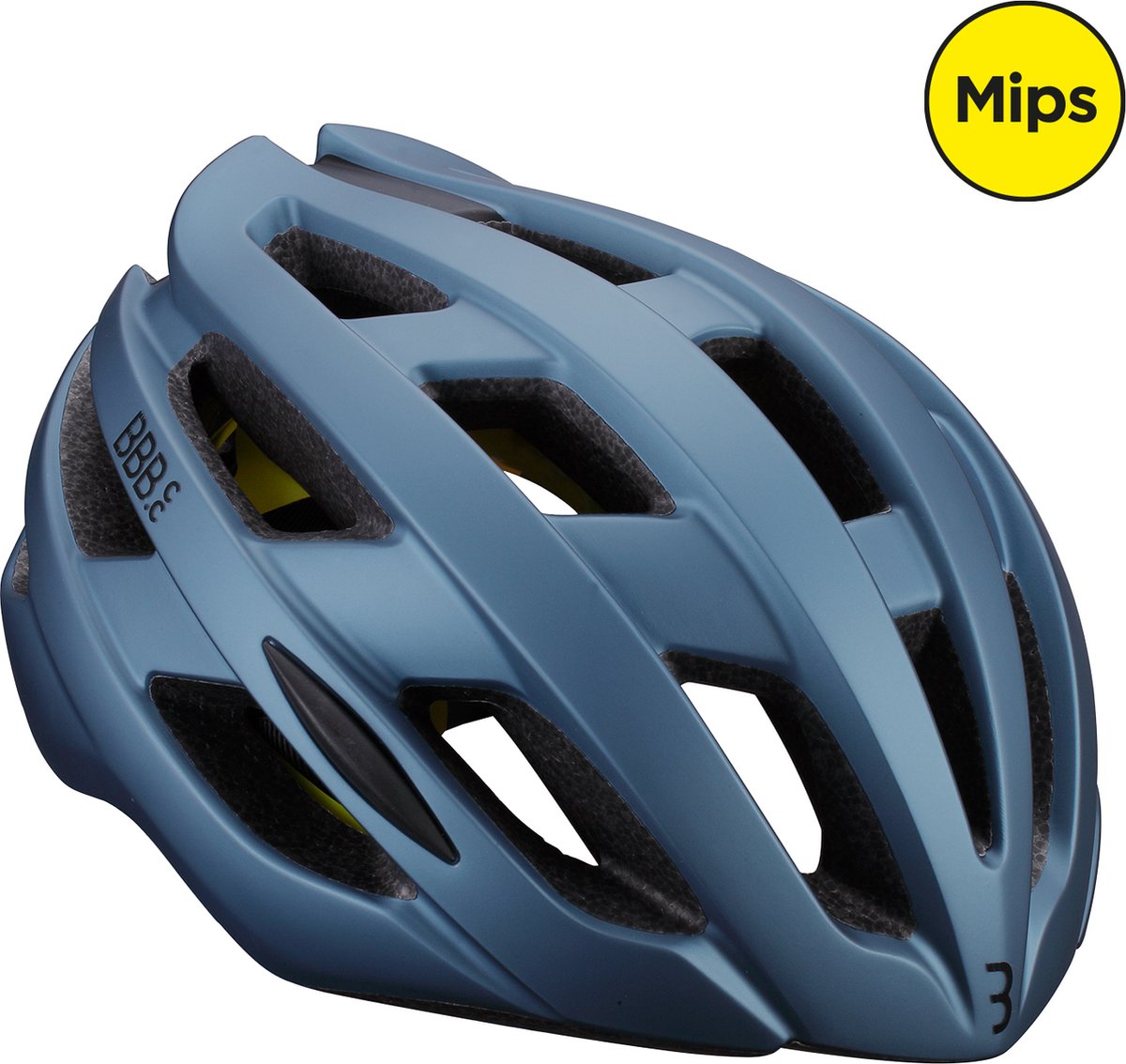 BBB Cycling Hawk Mips Rennradhelm – Fahrradhelm – Fahrradhelm für Erwachsene – Mattblau – Größe M – Fahrradhelm Mips – BHE-153