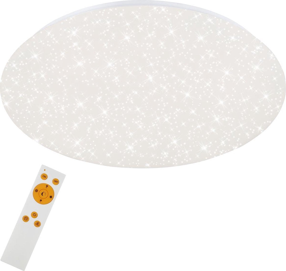 Briloner verb - dimmbare Deckenleuchte - Deckenlampe mit Sterndekor - Farbtemperatur einstellbar - LED - 48 W - 4000lm - ø49,5cm