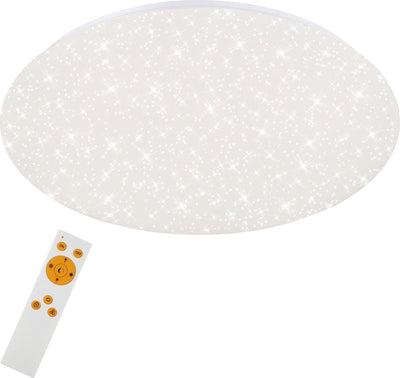 Briloner verb - dimmbare Deckenleuchte - Deckenlampe mit Sterndekor - Farbtemperatur einstellbar - LED - 48 W - 4000lm - ø49,5cm