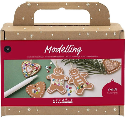 Creativ Company Modellbau-Hobby-Set, kleine Tortenfiguren, mittelbraun, 1 Box