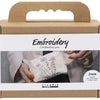 Creativ Company Mini-Hobby-Set Stickerei, Schminktasche, Creme, 1 Box
