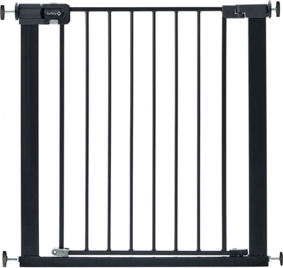 Safety 1st Treppenschutzgitter leicht zu schließen ohne Bohren – exkl. Verlängerungen - 73 bis 80 cm - Metall schwarz