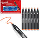 Sharpie Creative Marker Acrylfarbenmarker | runde Spitze | wasserbasierte Farbmarker | Tinte verläuft nicht und ist für die meisten Oberflächen geeignet | orange | 6 Stück
