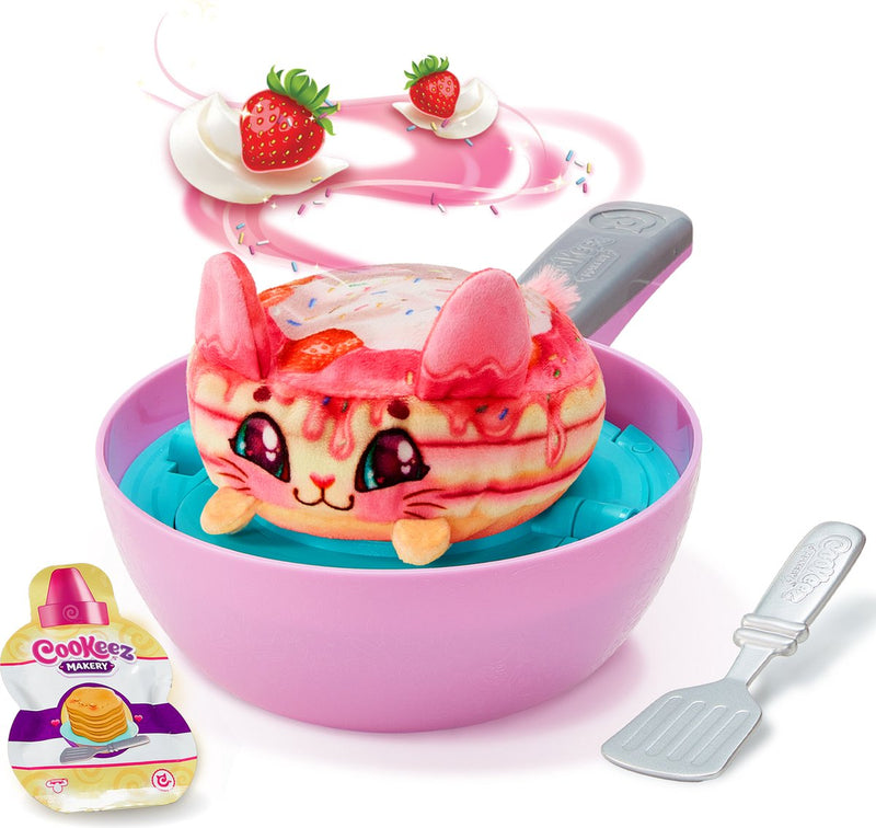 Moose Toys Cookeez Machen Sie Ihr eigenes Plüsch -Überraschungstier in der Pfanne