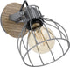 Eglo Sambatello Spot – 1 Licht – ø12 cm – E27 – Braun – Silber