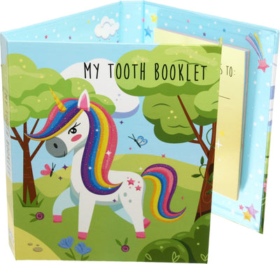 Toothwonders – mein Zahnbüchlein Einhorn – deutsch – Zahnsammelbuch mit Magnetverschluss
