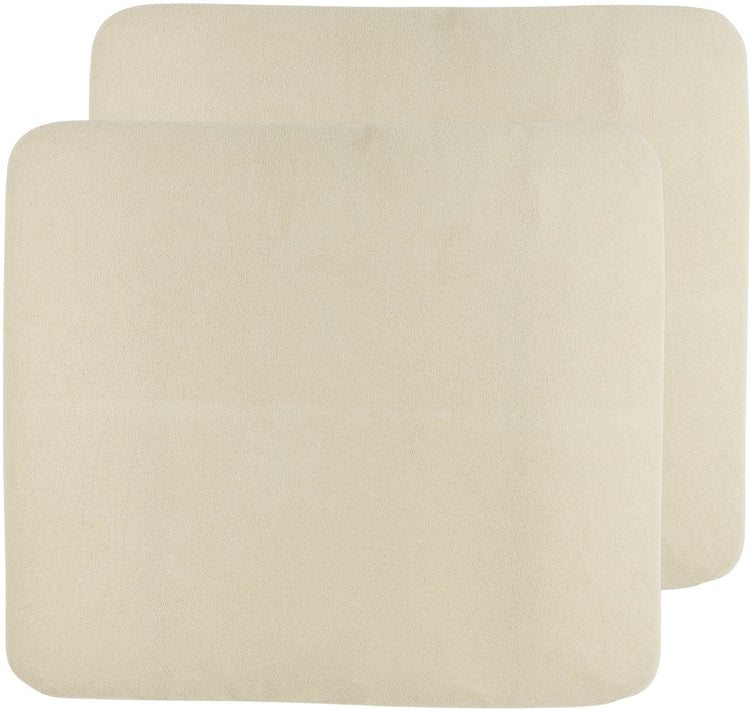 Meyco Baby Uni Wickelauflagenbezug – 2er-Pack – Frottee – weicher Sand – 85 x 75 cm