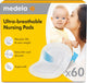 Medela – ultra-atmungsaktive Stilleinlagen – Einweg – zum Stillen – hautfreundlich und bequem – 60 Stück