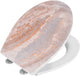 Wenko WC-Sitz Canyon – antibakterieller Duroplast mit Strukturdruck – Easy-Close-Soft-Close-Verschluss – abklinkbare Fix-Clip-Befestigung aus Edelstahl – WC-Sitz-Dekor mit Struktur – WC-Sitz mit Aufdruck