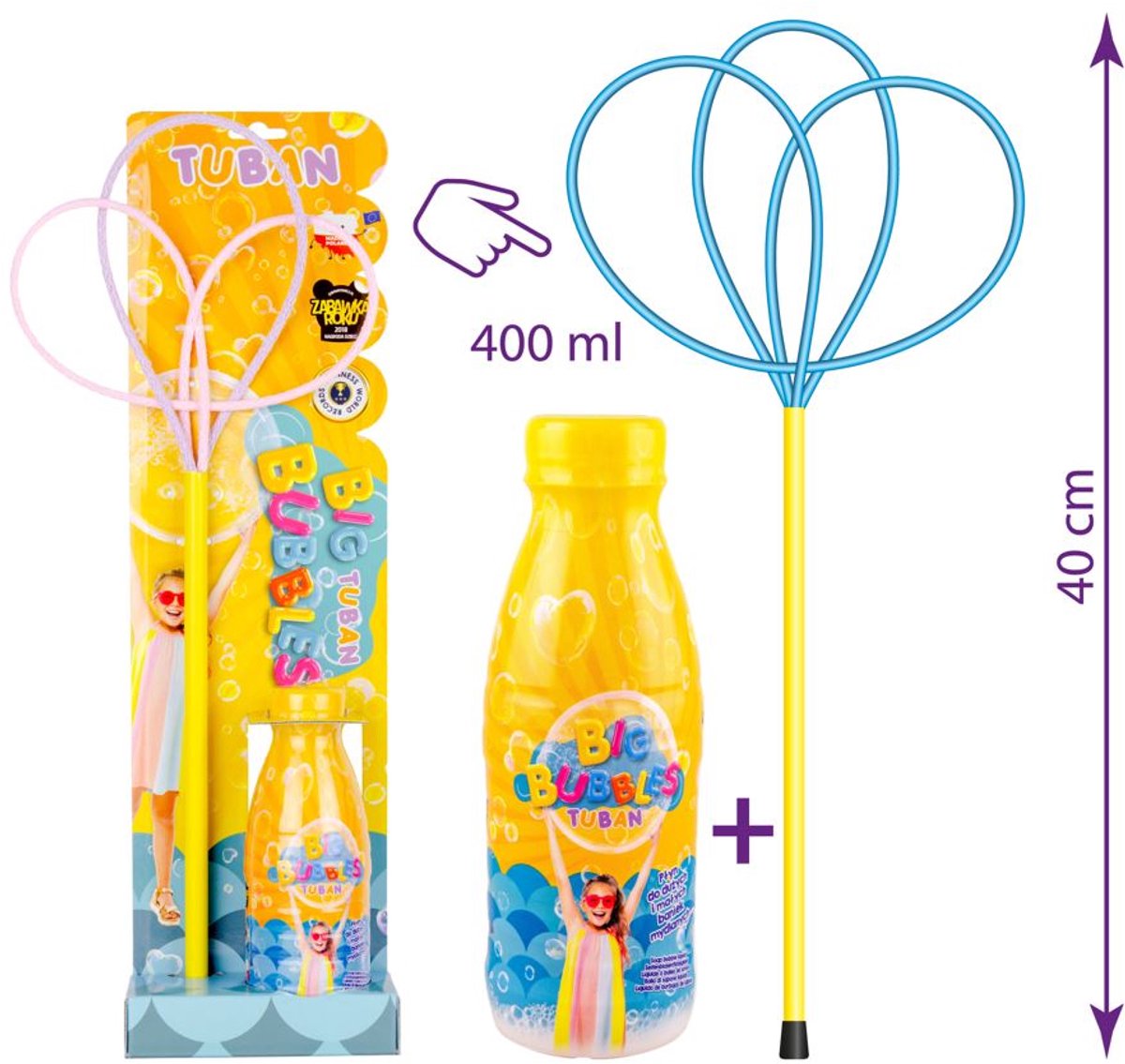 Tuban Toys – Seifenblasen Pro Multi Butterfly Set mit Flüssigkeit 400 ml.