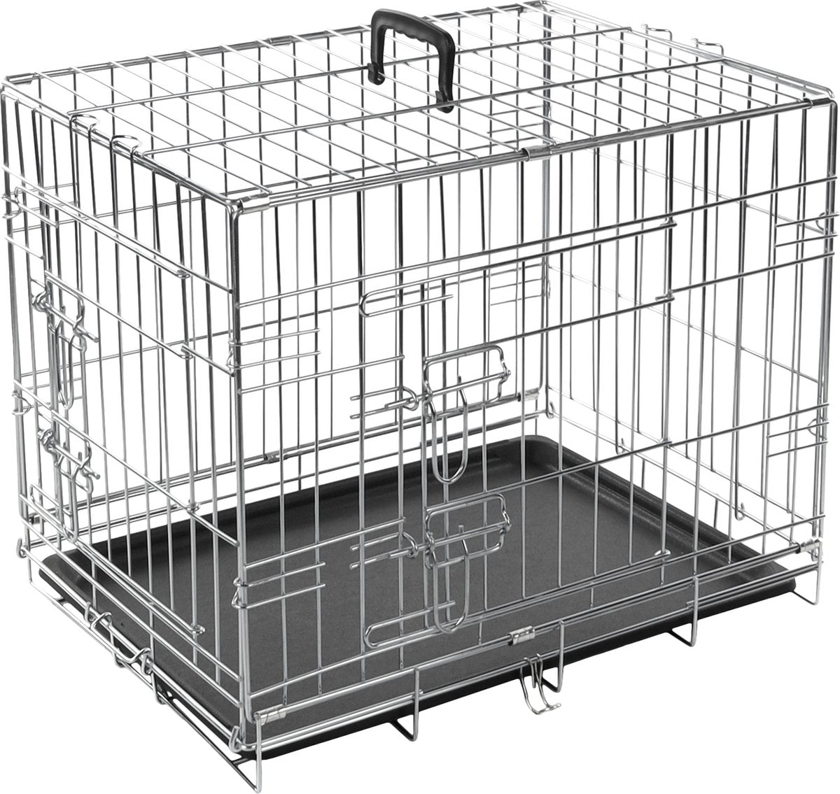 Flamingo-Bank 2 Türen – Silber – 63 x 43 x 49 cm