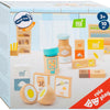 Kleine Fußhölzerne -Playets Backvorräte, 10dlg.