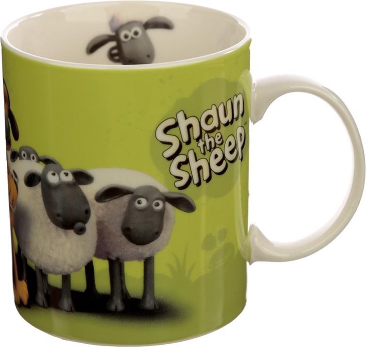 Shaun der Schafporzellanbecher - grün